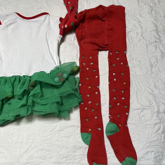 Tu Christmas Tree Holiday Outfit Size 12-18m - Picture 4 of 11